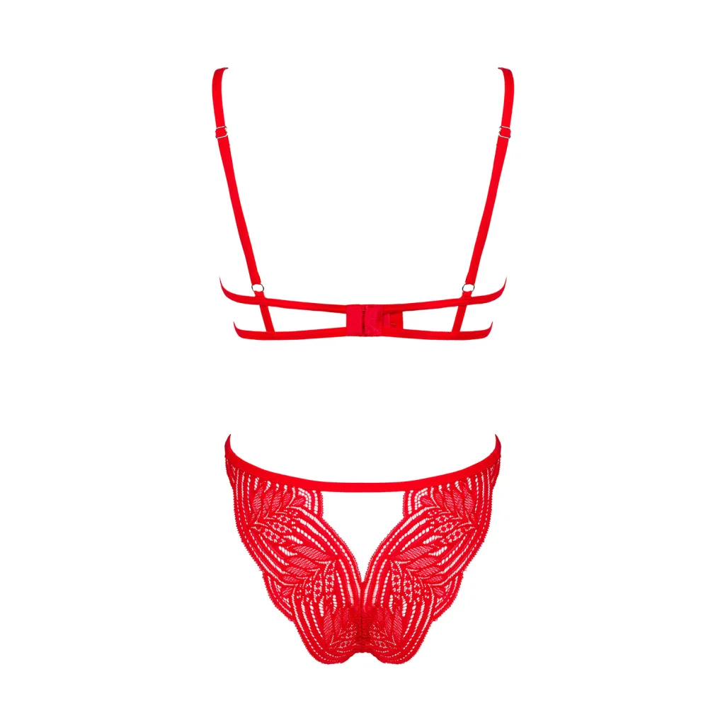 BH Set in Rot MELLANIA 2-teiliges von Obsessive Dessous