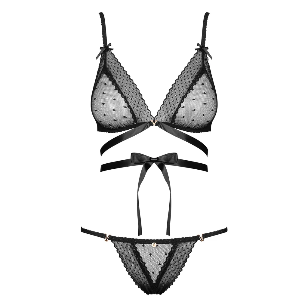 BH Set in Schwarz BOWESSA von Obsessive