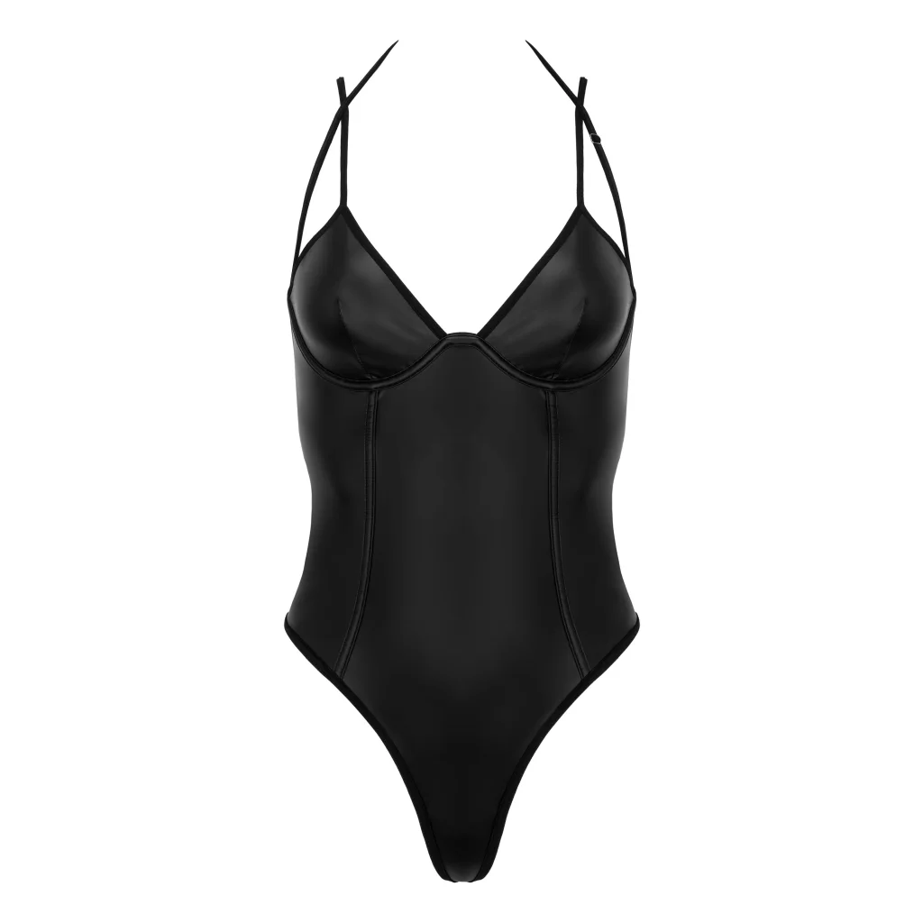 Body BLACKELIA in Schwarz schulterfreier Stringbody von Kotek