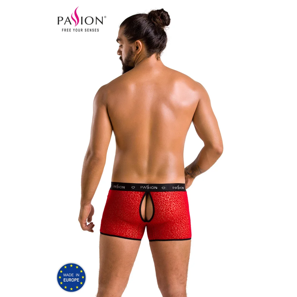 Boxershorts Herren in Rot PM 046 von Passion MEN , Dessous, Lingerie, Reizwäsche, sexy, erotisch, kaufen