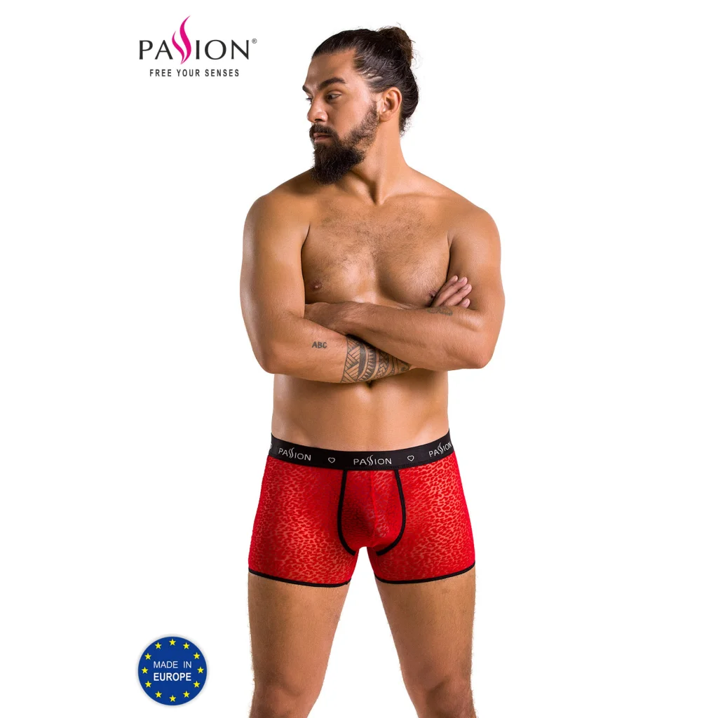 Boxershorts Herren in Rot PM 046 von Passion MEN , Dessous, Lingerie, Reizwäsche, sexy, erotisch, kaufen
