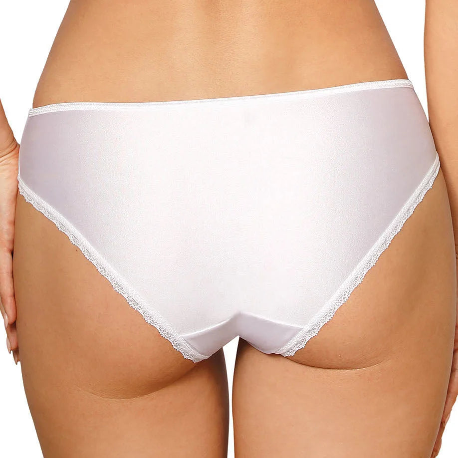 Panty ANUK in Weiß Schwarz Ecru mit Spitze von Roza Dessous