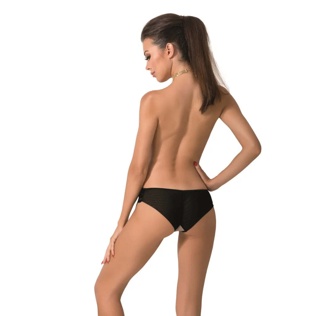 Panty in Schwarz mit Spitze Tüll Antonina von Passion-Exklusiv