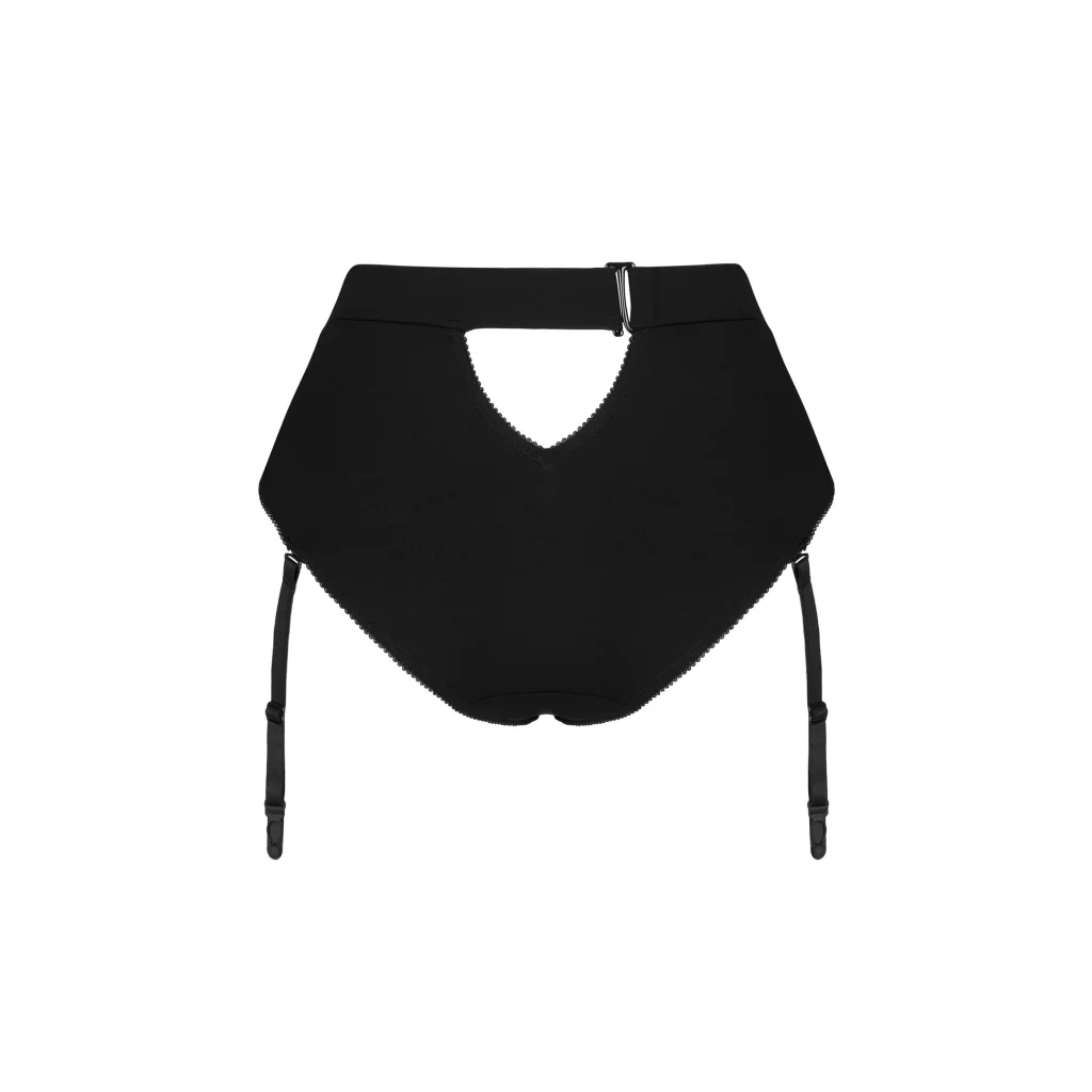 Panty mit Strumpfhalter in Schwarz EDITYA von Obsessive
