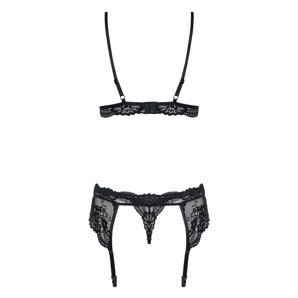 Reizwäsche in Schwarz 810 SEG 1 3-teiliges Set von Obsessive