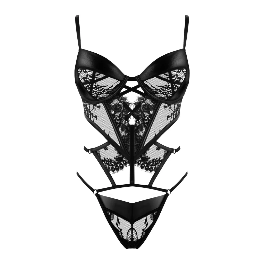 Sexy Body in Schwarz LEONELA Teddy von Beauty Night Fashion