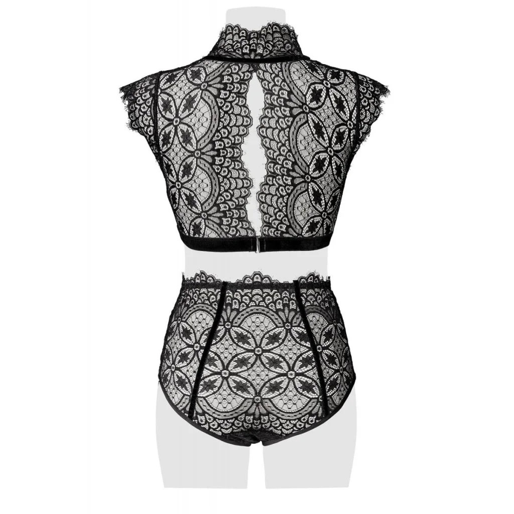 Spitzen-Set in Schwarz von Grey Velvet , Dessous, Lingerie, Reizwäsche, sexy, erotisch, kaufen