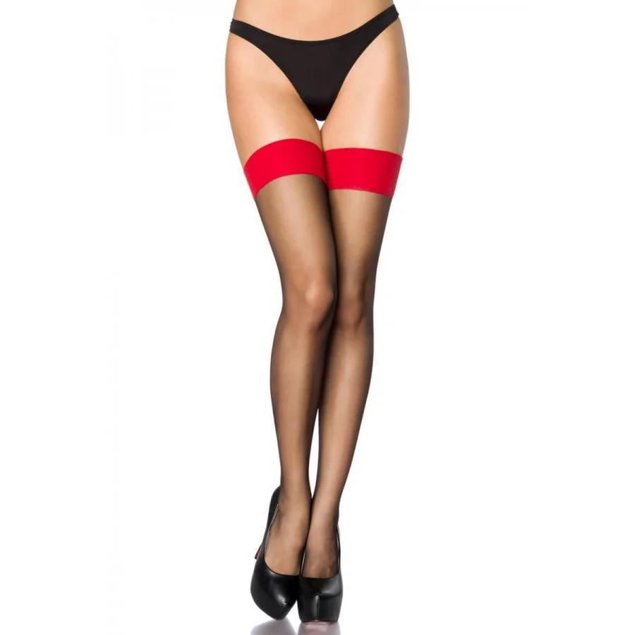 Stockings mit Naht in Schwarz von Atixo , Dessous, Lingerie, Reizwäsche, sexy, erotisch, kaufen