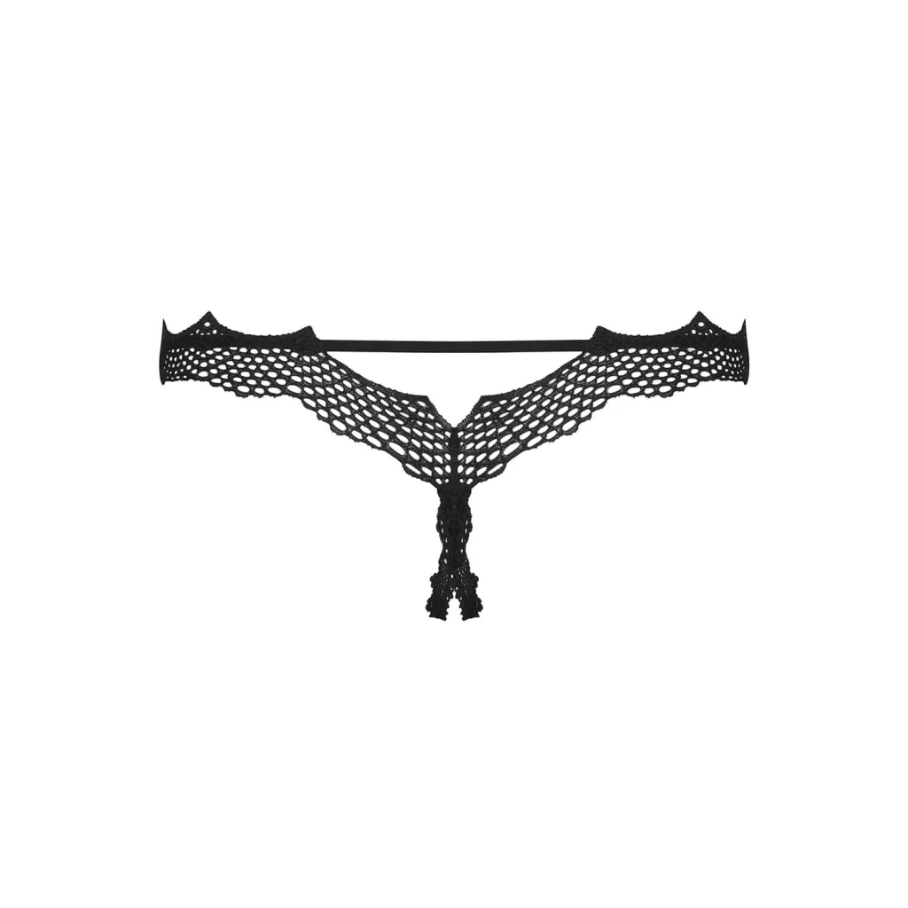 String in Schwarz ouvert String Bravelle von Obsessive