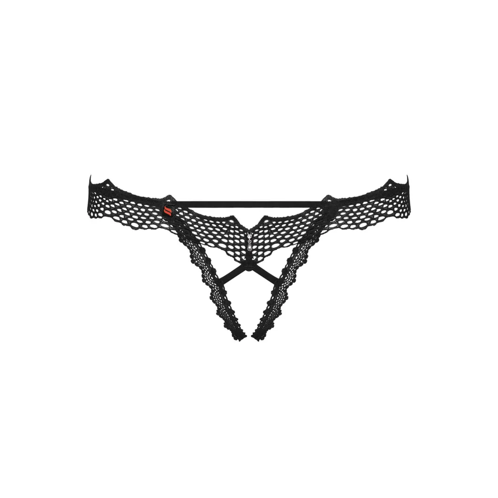 String in Schwarz ouvert String Bravelle von Obsessive