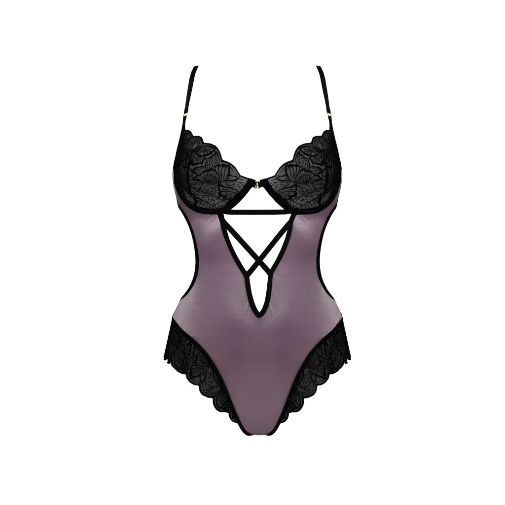 BETTY eleganter Body in Pink aus Satin von Casmir