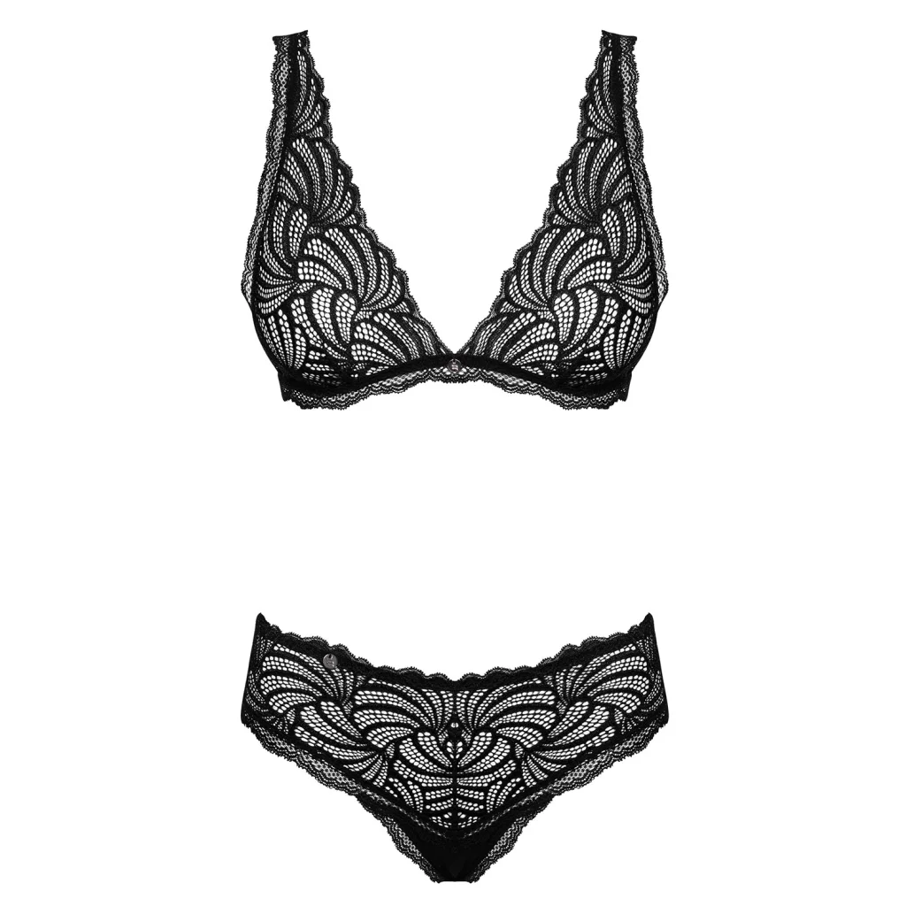 BH Set in Schwarz mit Spitze 2-teilig SWEETIA von Obsessive , Dessous, Lingerie, Reizwäsche, sexy, erotisch, kaufen