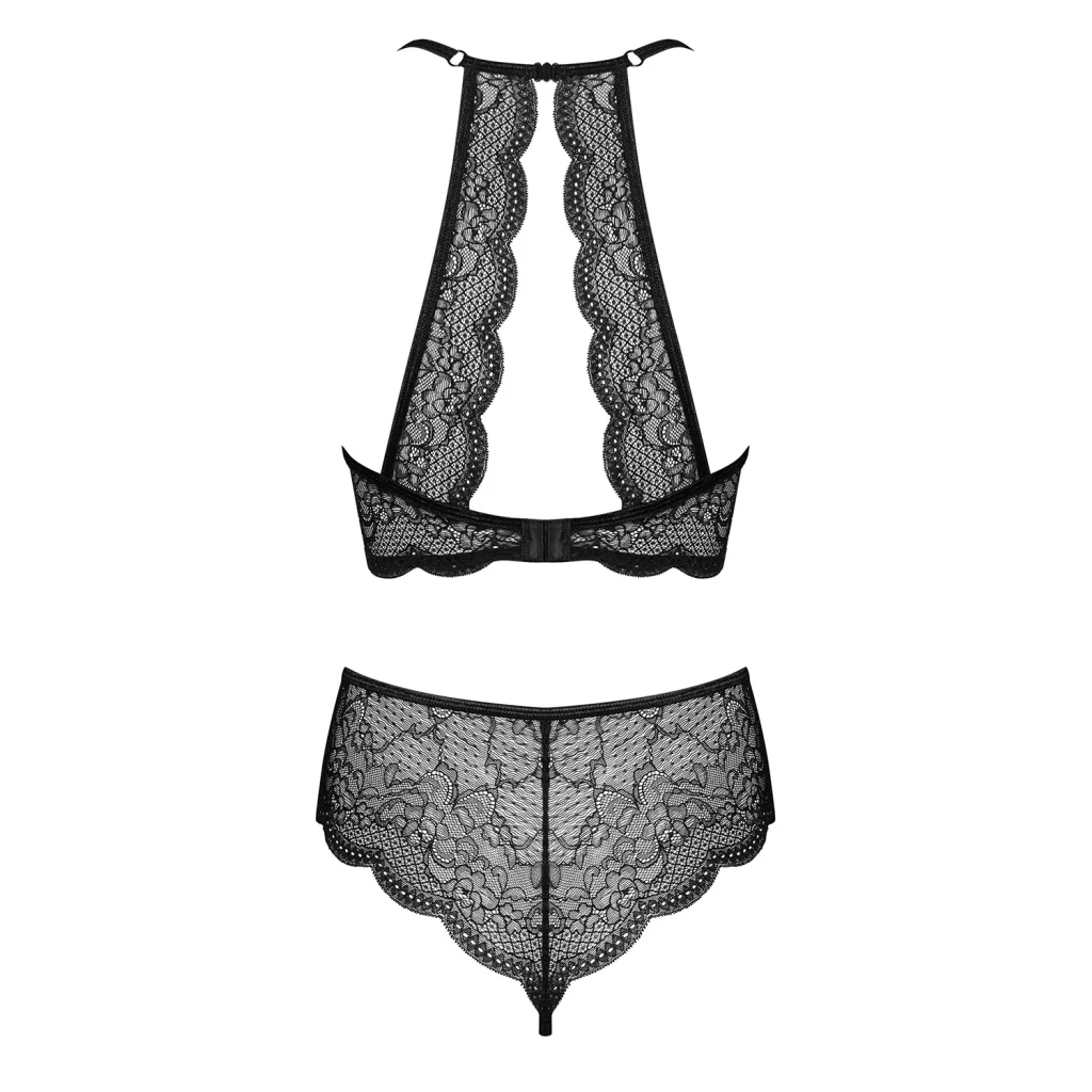 BH Set in Schwarz ouvert PEARLOVE 2-teiliges von Obsessive Dessous