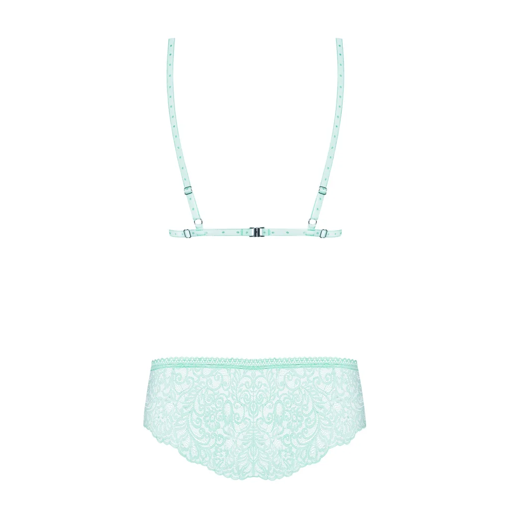 BH Set in Türkis mit Spitze DELICANTA 2-teiliges Dessous Set von Obsessive , Dessous, Lingerie, Reizwäsche, sexy, erotisch, kaufen