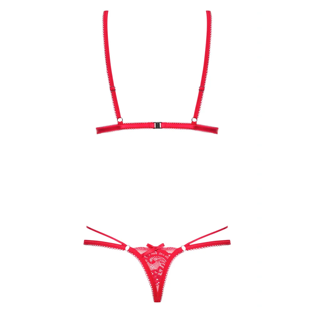 Body in Rot mit Spitze LOVLEA Teddy von Obsessive