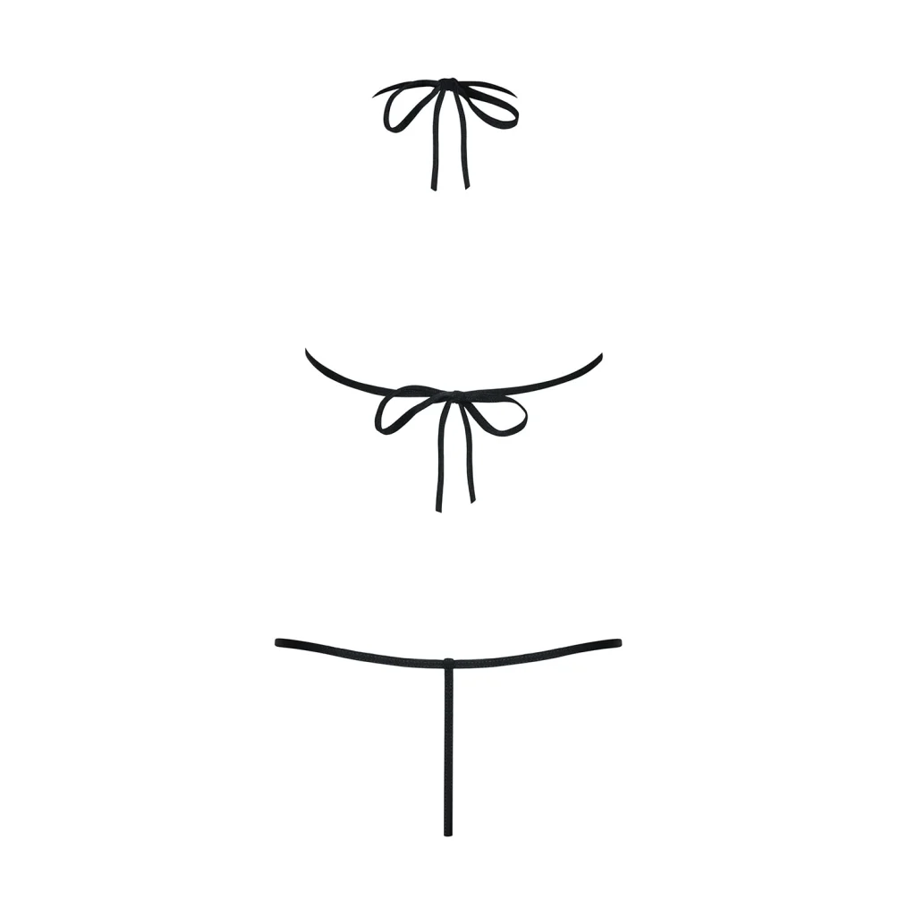 Body in Rot oder Schwarz LUIZA Teddy Riemchen-Body von Obsessive Dessous