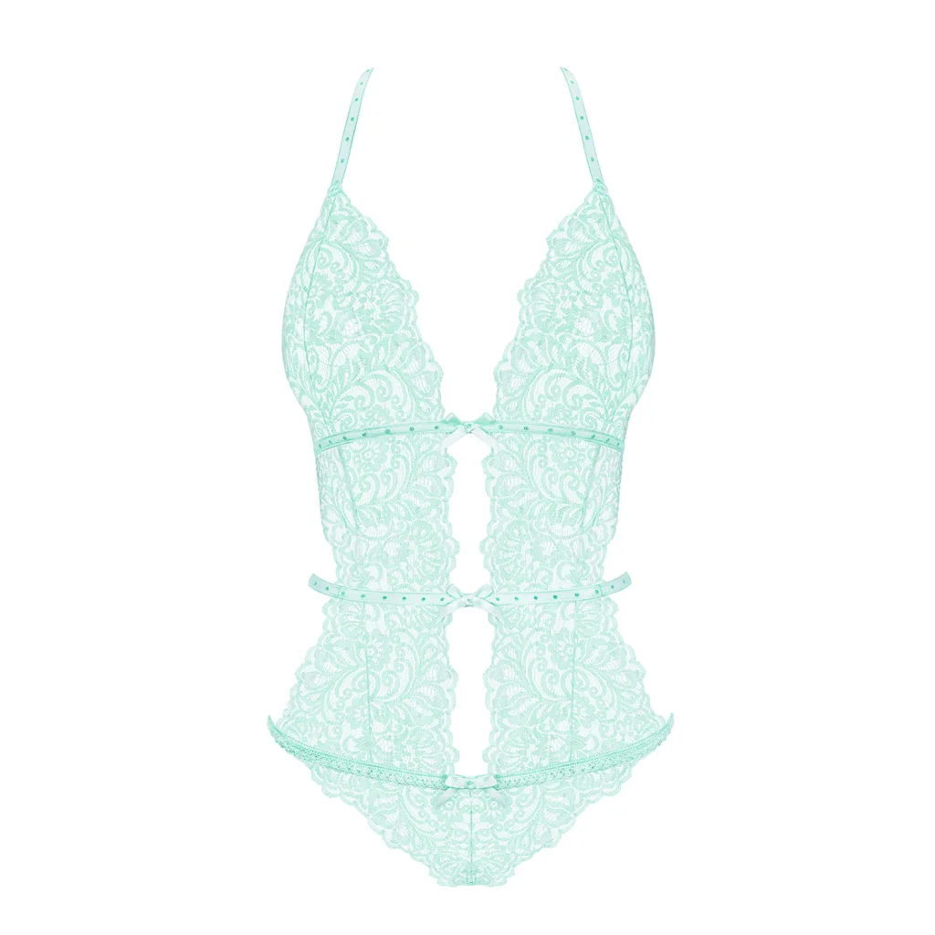 Body in Türkis mit Spitze DELICANTA Teddy von Obsessive