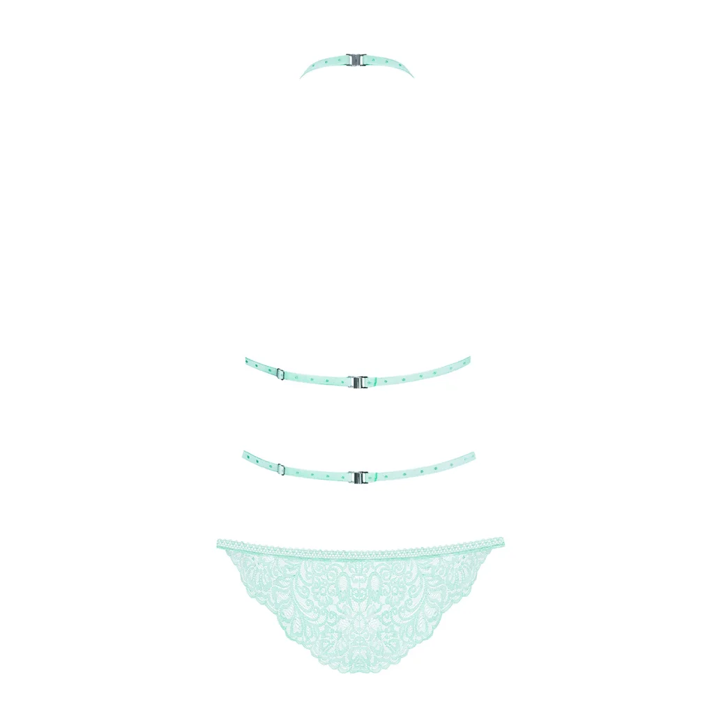 Body in Türkis mit Spitze DELICANTA Teddy von Obsessive