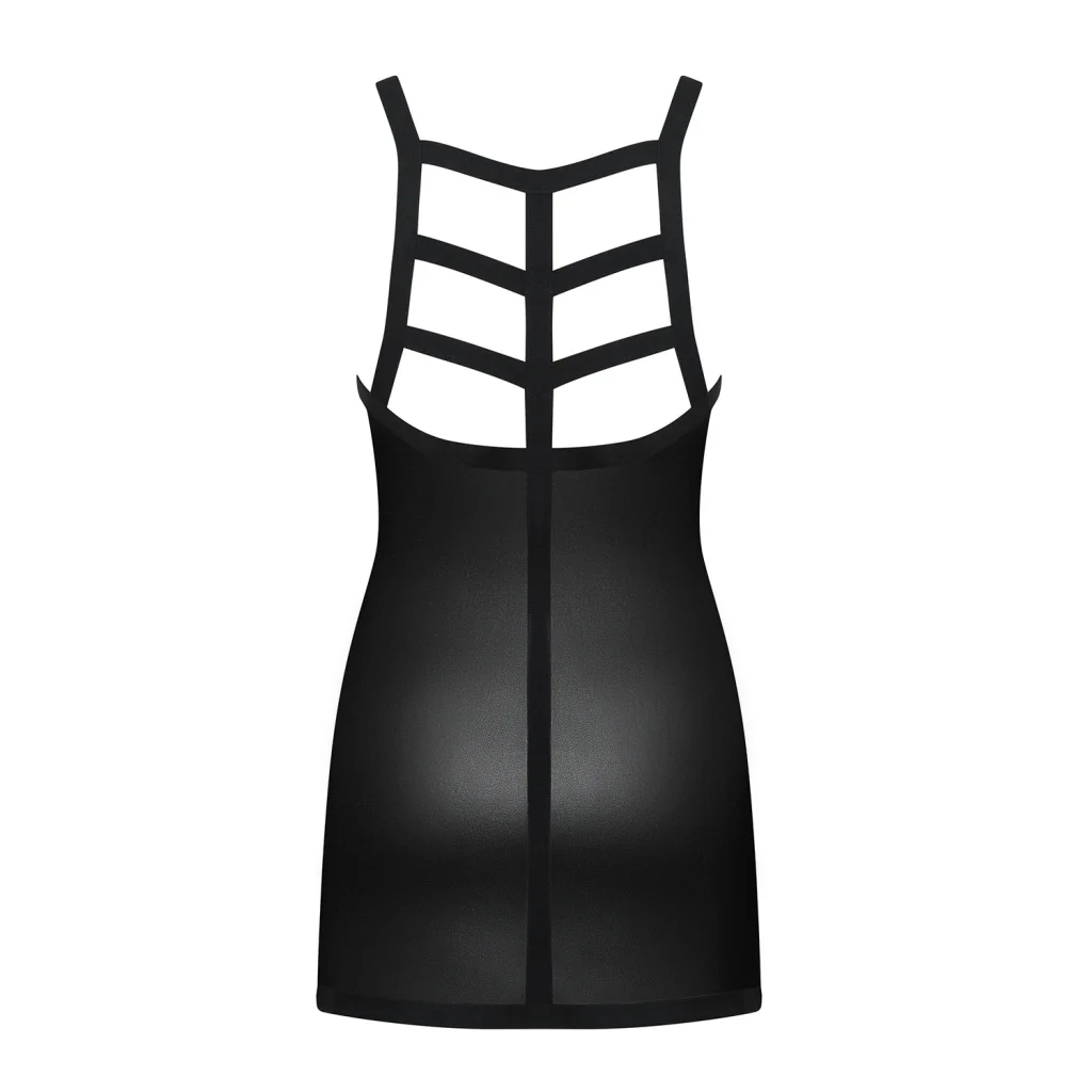 Chemise in Schwarz aus Wetlook LEATHERIA Set von Obsessive , Dessous, Lingerie, Reizwäsche, sexy, erotisch, kaufen