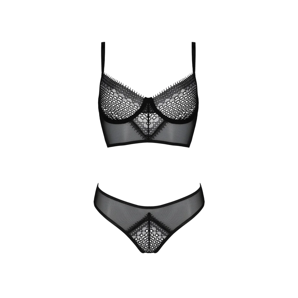 DENERYS elegantes BH-Set in Schwarz und Beige 2-teilig von Casmir , Dessous, Lingerie, Reizwäsche, sexy, erotisch, kaufen