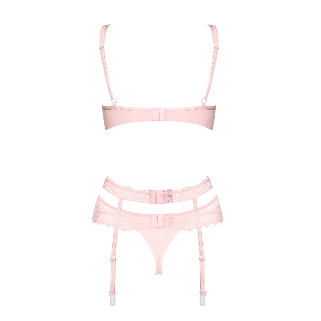Dessous Set mit Straps HEARTINA 3-teiliges Set von Obsessive