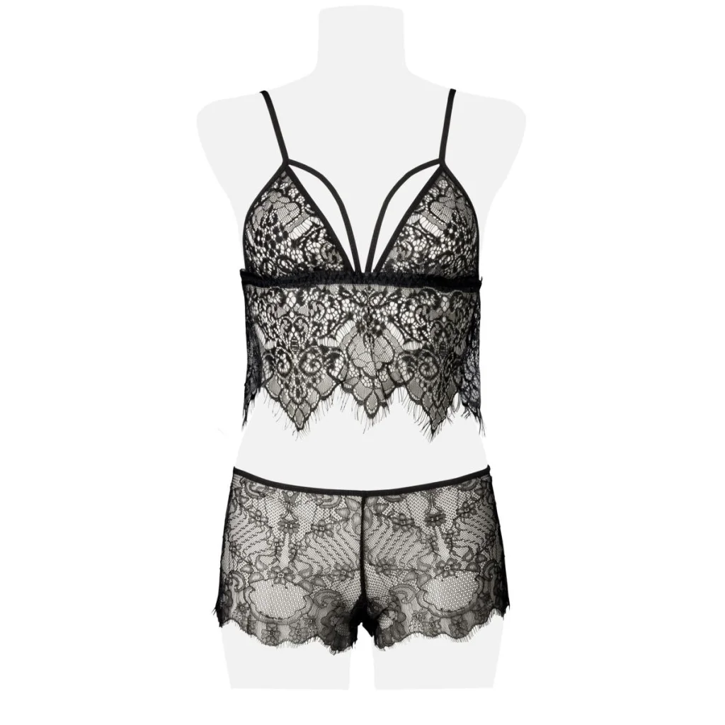 Dessous Spitzen-Cami-Set 2-teilig von Grey Velvet , Dessous, Lingerie, Reizwäsche, sexy, erotisch, kaufen