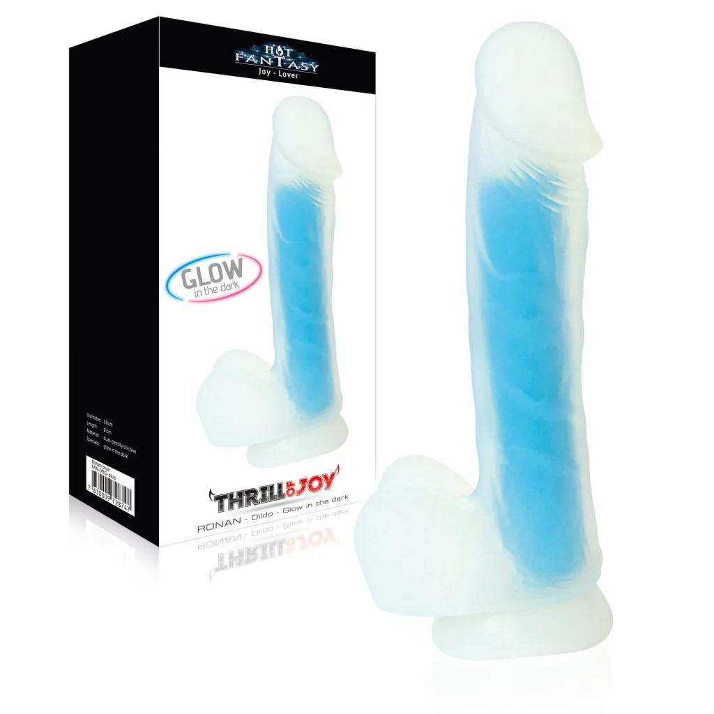 Dildo Thrill of Joy Ronan Glow in the dark Erotikartikel Sextoy Sexspielzeug von Hot Fantasy