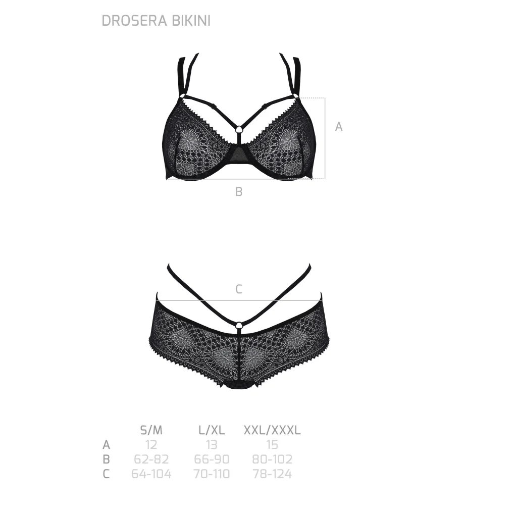 DROSERA BH-Set in Schwarz Dessous aus PASSION eco collection , Dessous, Lingerie, Reizwäsche, sexy, erotisch, kaufen