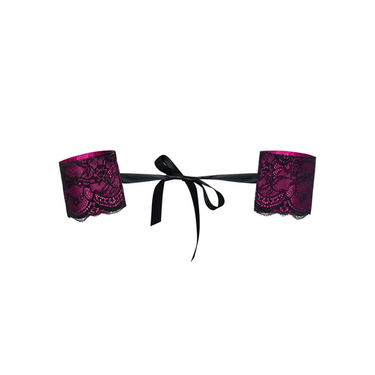elegante Handfesseln aus Satin und Spitze von Obsessive