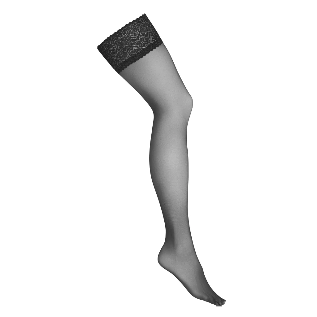 halterlose Strümpfe H017 Hold-ups in Schwarz von KOTEK