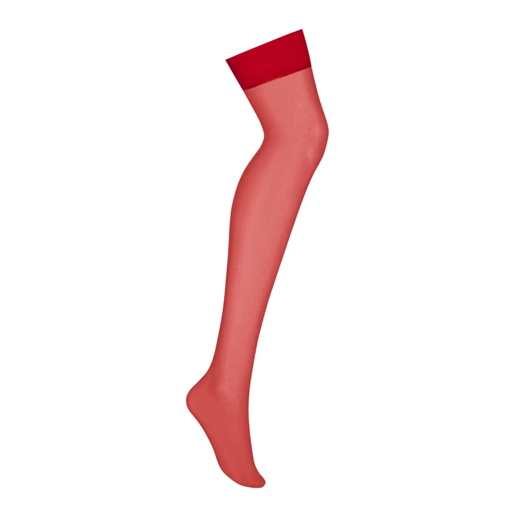 Halterlose Strümpfe S800 mit Silikon 15 DEN von Obsessive Dessous