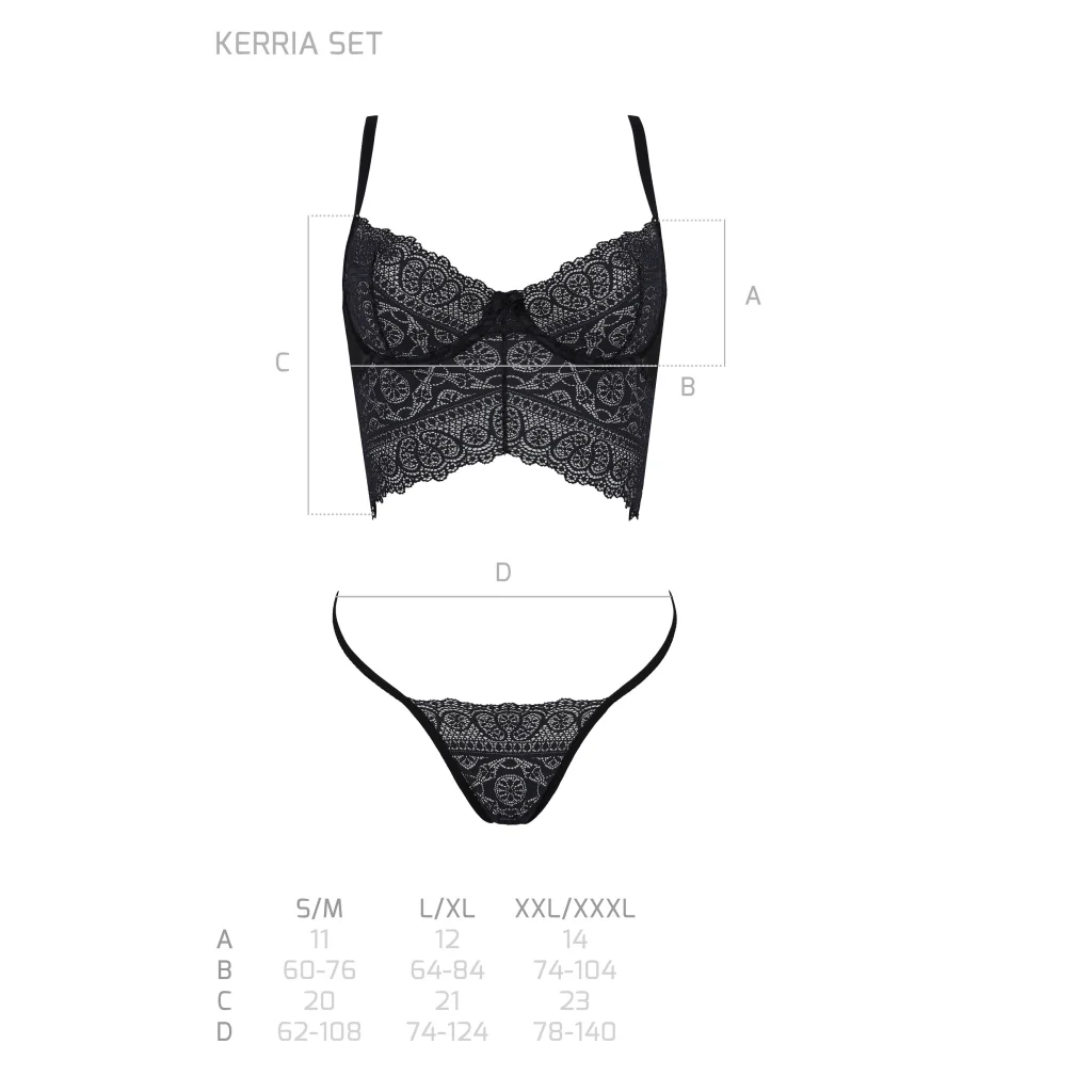 KERRIA Set BH-Set aus Spitze und Tüll aus der PASSION eco collection , Dessous, Lingerie, Reizwäsche, sexy, erotisch, kaufen