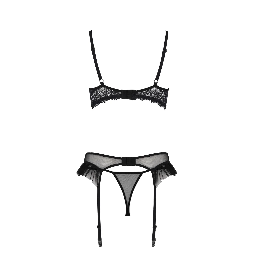 KERRIA Straps-Set mit Open Bra ouvert Dessous aus PASSION eco collection , Dessous, Lingerie, Reizwäsche, sexy, erotisch, kaufen
