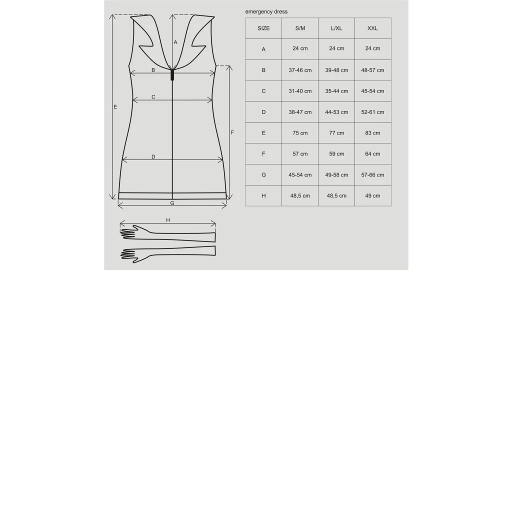 Kostüm Krankenschwester Rollenspielkostüm Emergency dress von Obsessive