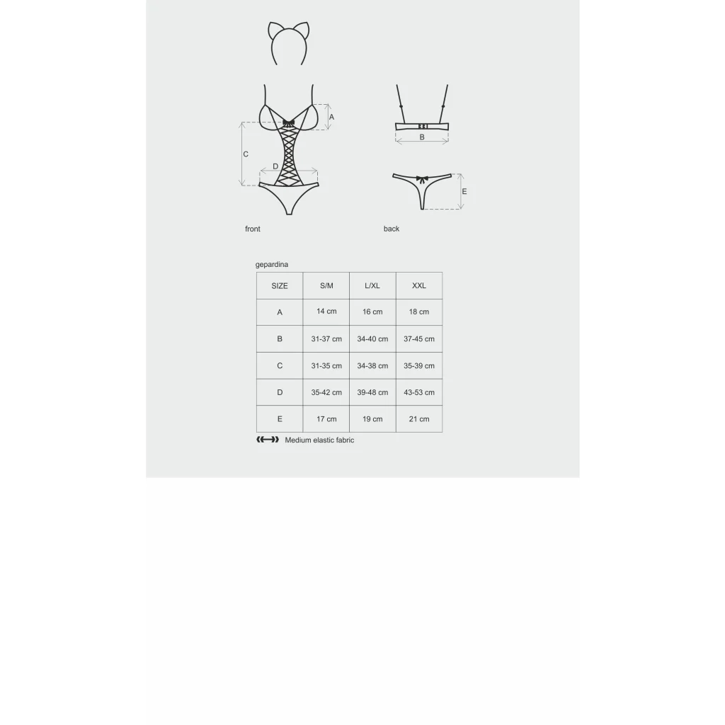 Kostüm Raubkatze Rollenspielkostüm Gepardina von Obsessive