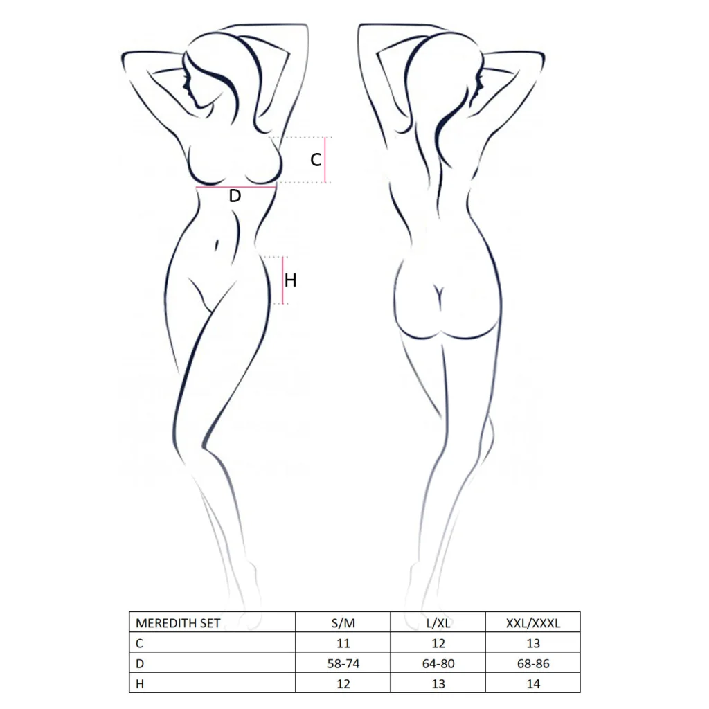 MEREDITH BH-Set in Schwarz aus Satin und Spitze mit ouverten Bra von Casmir