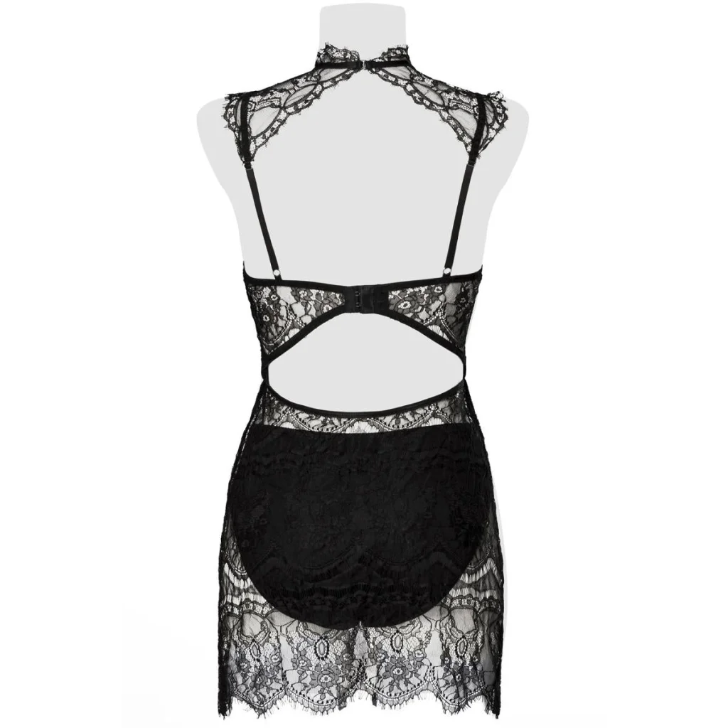 Neglige in Schwarz mit Cut-outs von Grey Velvet , Dessous, Lingerie, Reizwäsche, sexy, erotisch, kaufen