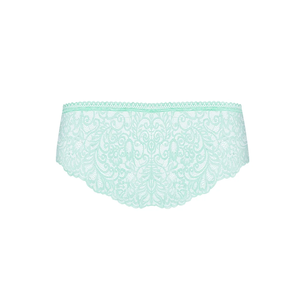 Panty in Türkis mit Spitze DELICANTA von Obsessive