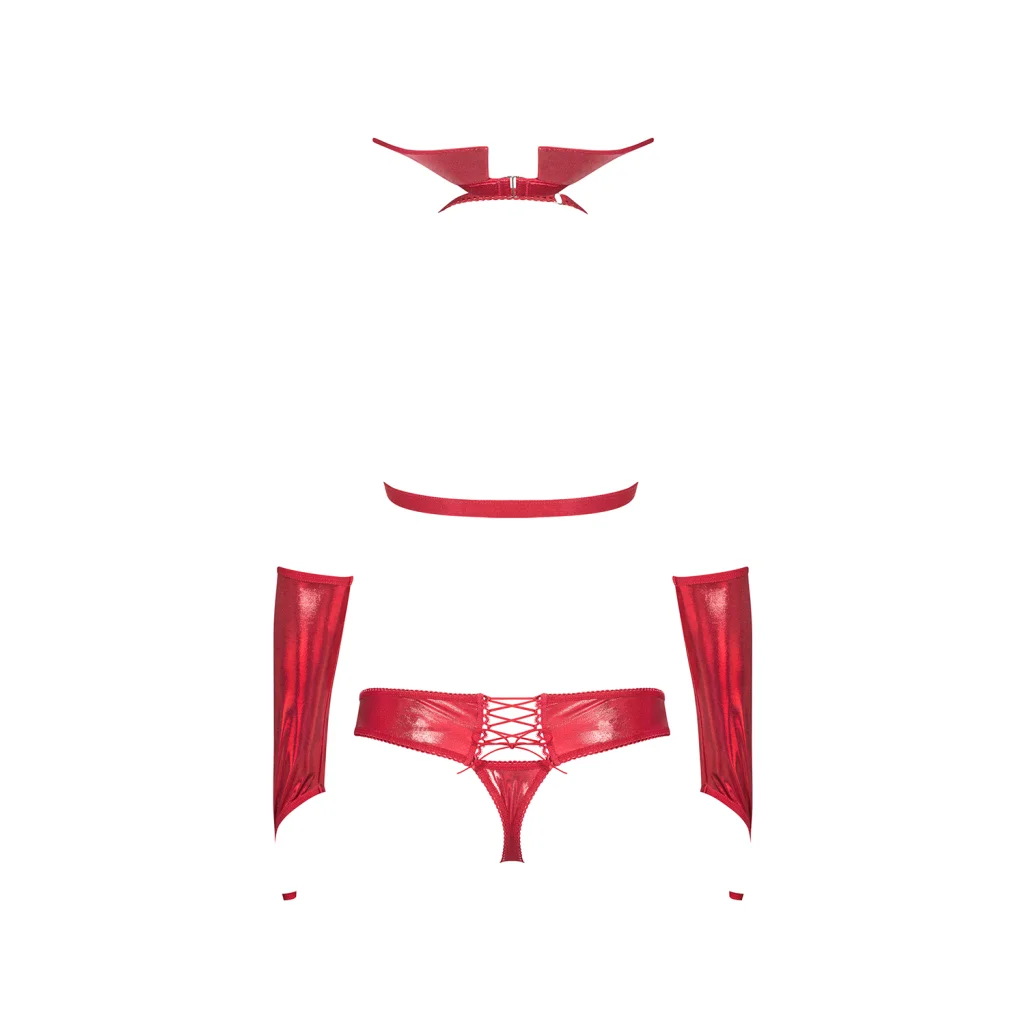 Rollenspielkostüm Vampines sexy Kostüm in Rot von Obsessive , Dessous, Lingerie, Reizwäsche, sexy, erotisch, kaufen