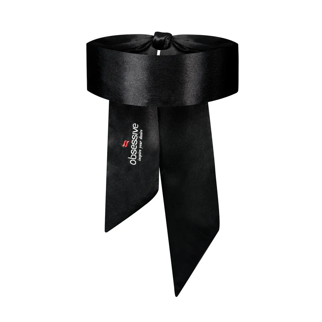 schwarze Augenbinde von Obsessive Dessous-Accessoires