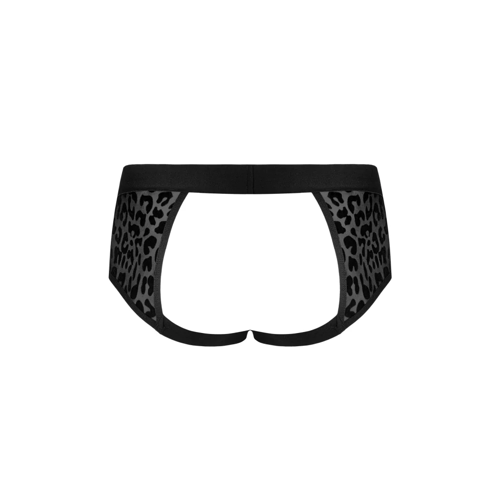 Sexy Jockstrap in Schwarz mit Leo-Muster Azmeron von Obsessive , Dessous, Lingerie, Reizwäsche, sexy, erotisch, kaufen