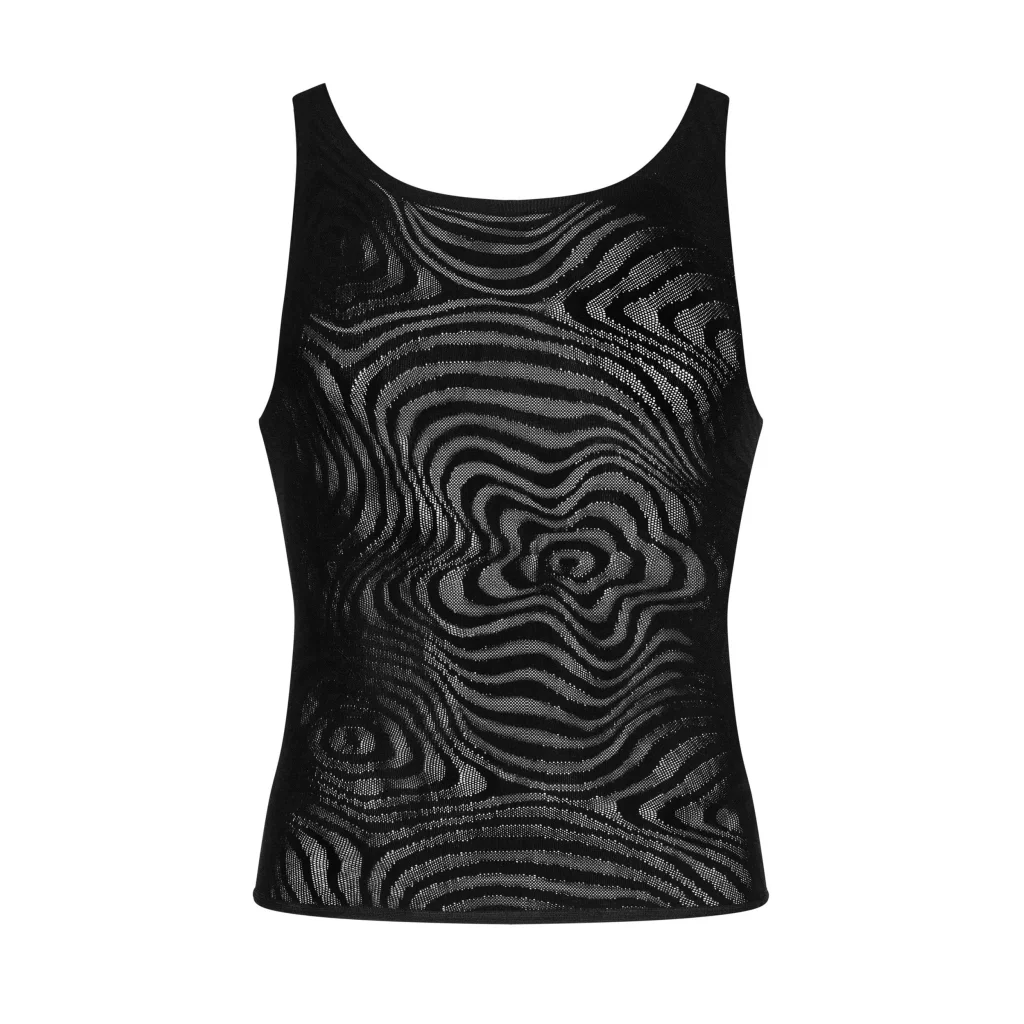 Sexy Tank Top in Schwarz T103 mit Muster von Obsessive , Dessous, Lingerie, Reizwäsche, sexy, erotisch, kaufen