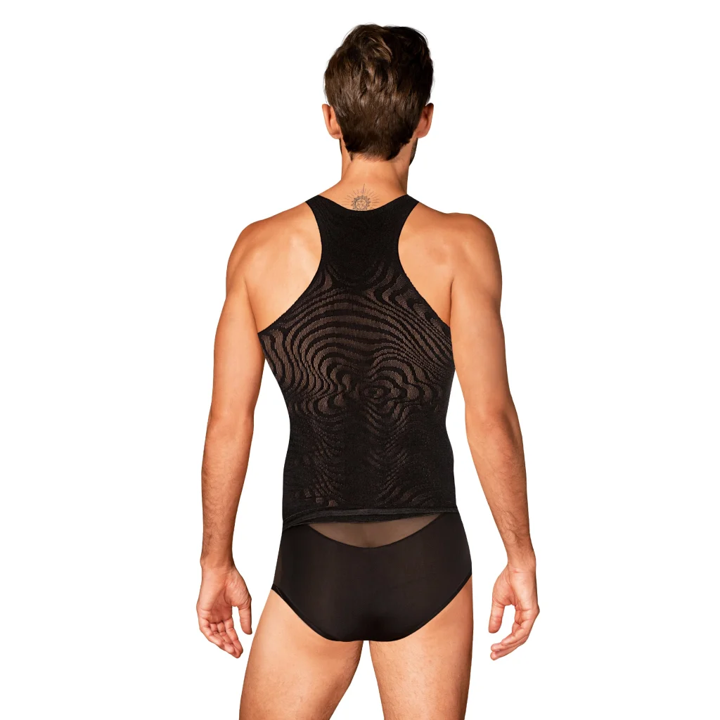 Sexy Tank Top in Schwarz T103 mit Muster von Obsessive , Dessous, Lingerie, Reizwäsche, sexy, erotisch, kaufen