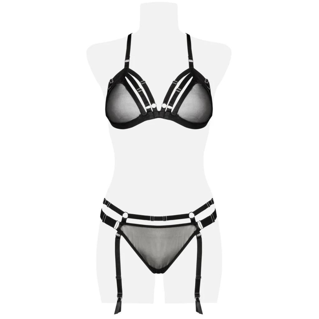 Straps-Bandage-Set Dessous 2-teilig von Grey Velvet , Dessous, Lingerie, Reizwäsche, sexy, erotisch, kaufen