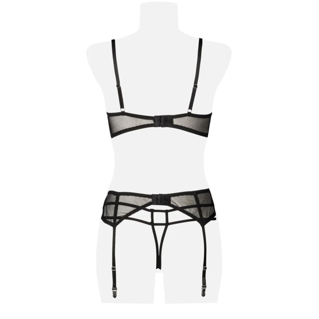 Straps-BH-Set mit Spitze 5-teilig von Grey Velvet , Dessous, Lingerie, Reizwäsche, sexy, erotisch, kaufen