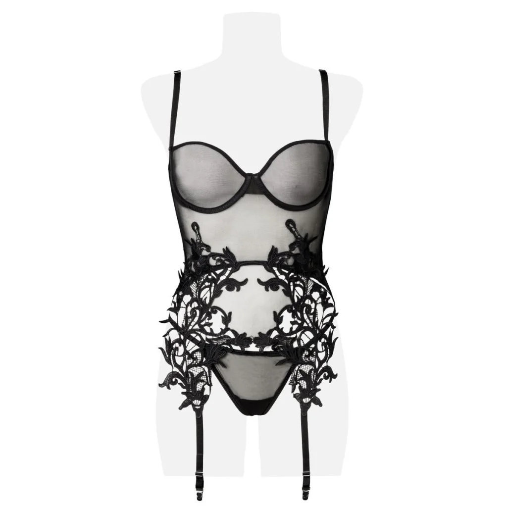 Straps-Set mit Spitze 2-teilig von Grey Velvet , Dessous, Lingerie, Reizwäsche, sexy, erotisch, kaufen
