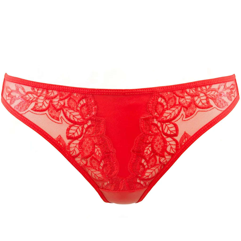 String in Rot aus Tüll und Spitze V-10078 von Axami
