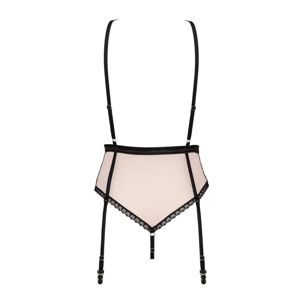 Stringbody in Pink aus Satin und Mesh LILINES Teddy Body von Obsessive