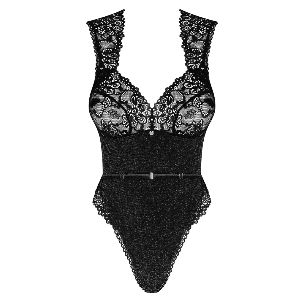 Stringbody in Schwarz ELISETTA Teddy Body von Obsessive