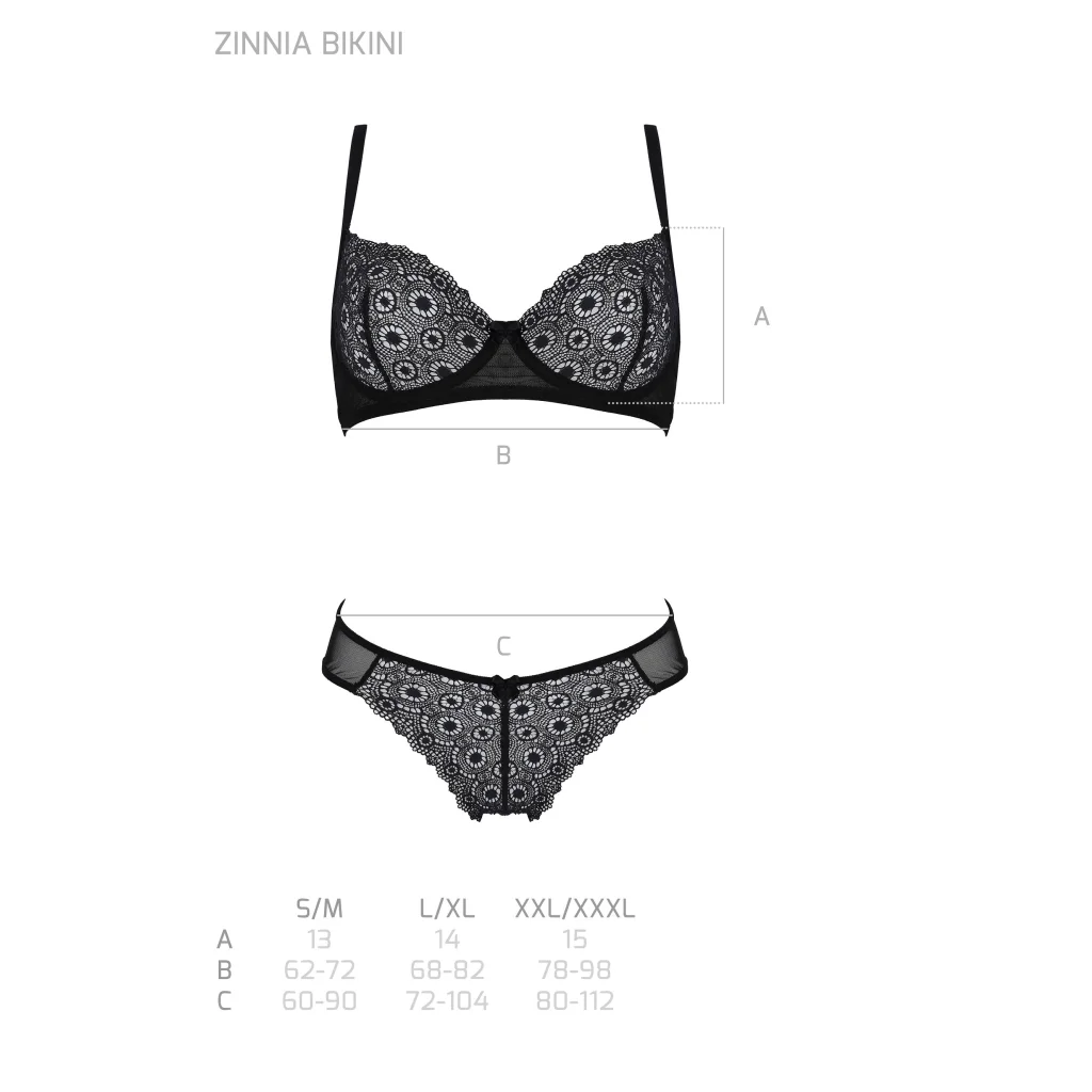 ZINNIA BH-Set in Schwarz aus PASSION eco collection Dessous